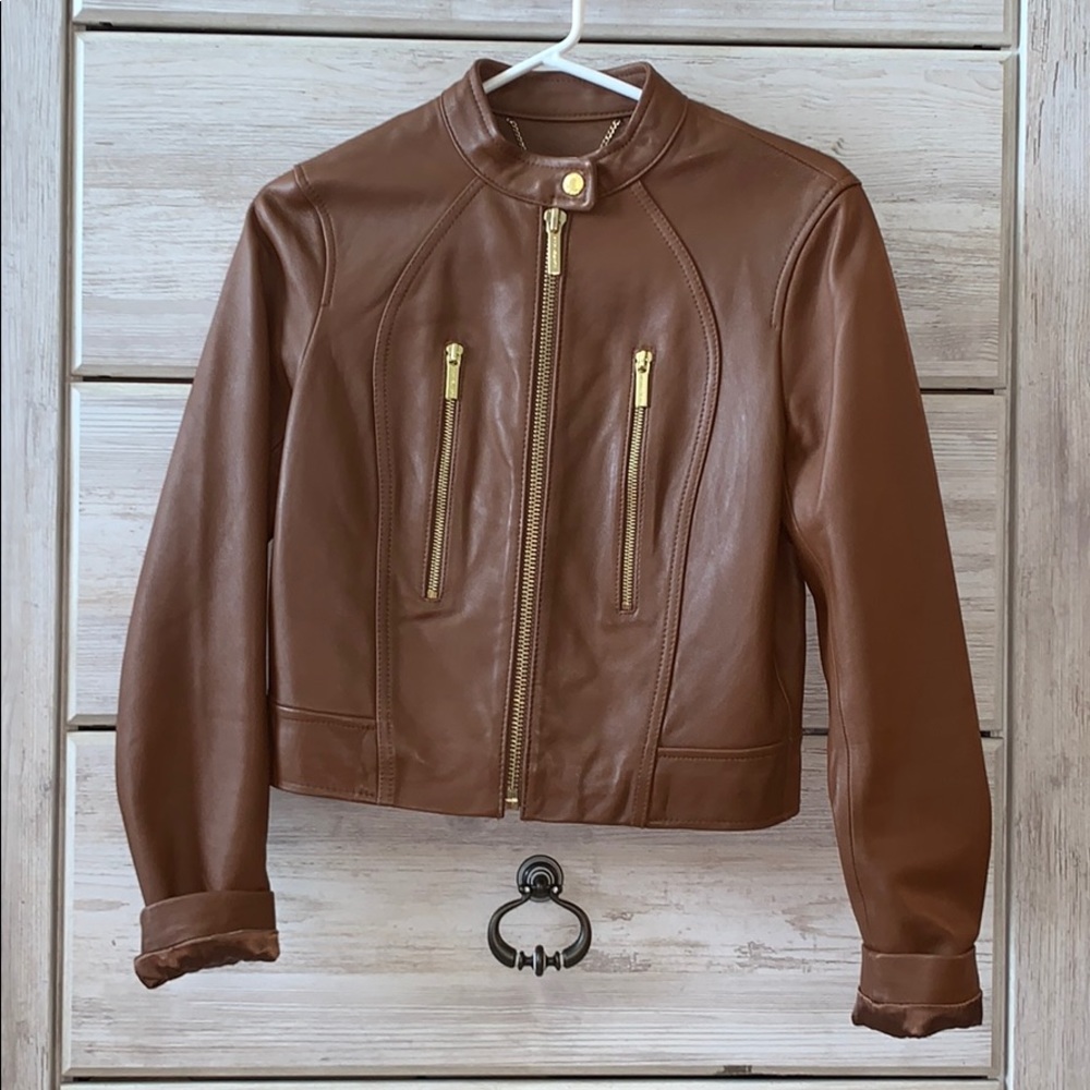 100% genuine leather MICHAEL KORS jacket
